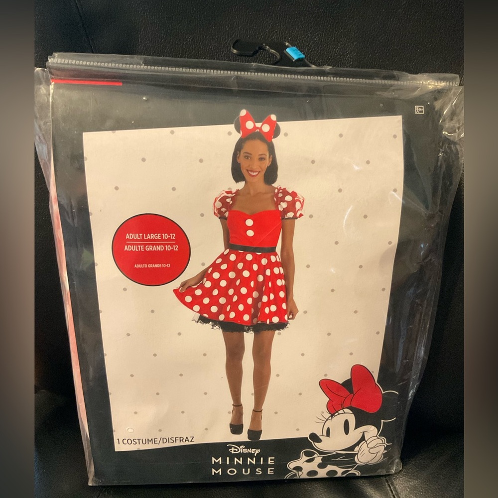 New Disney Minnie Mouse Adult Costume (10-12)